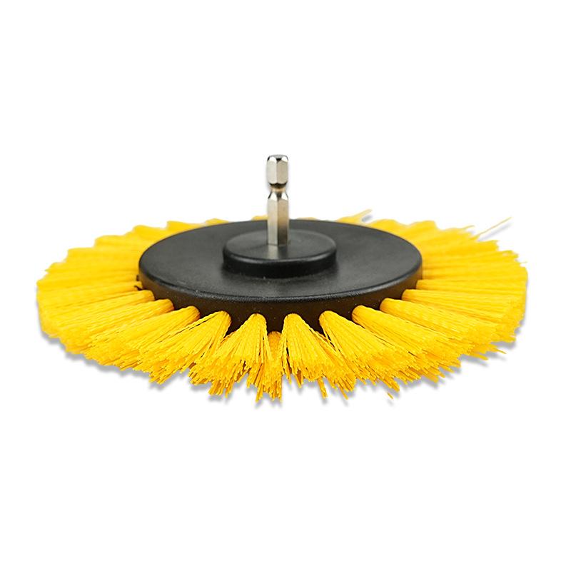 6-Piece Electric Drill Brush Set for Cleaning: Includes Bristle and Wheel Brushes