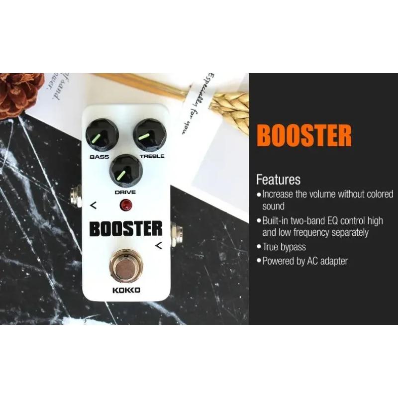 Electric Guitar Effect Pedal Booster Two Band EQ Mini Pedal Tone Boost for Electric Guitar Bass Guitar Parts Accessories