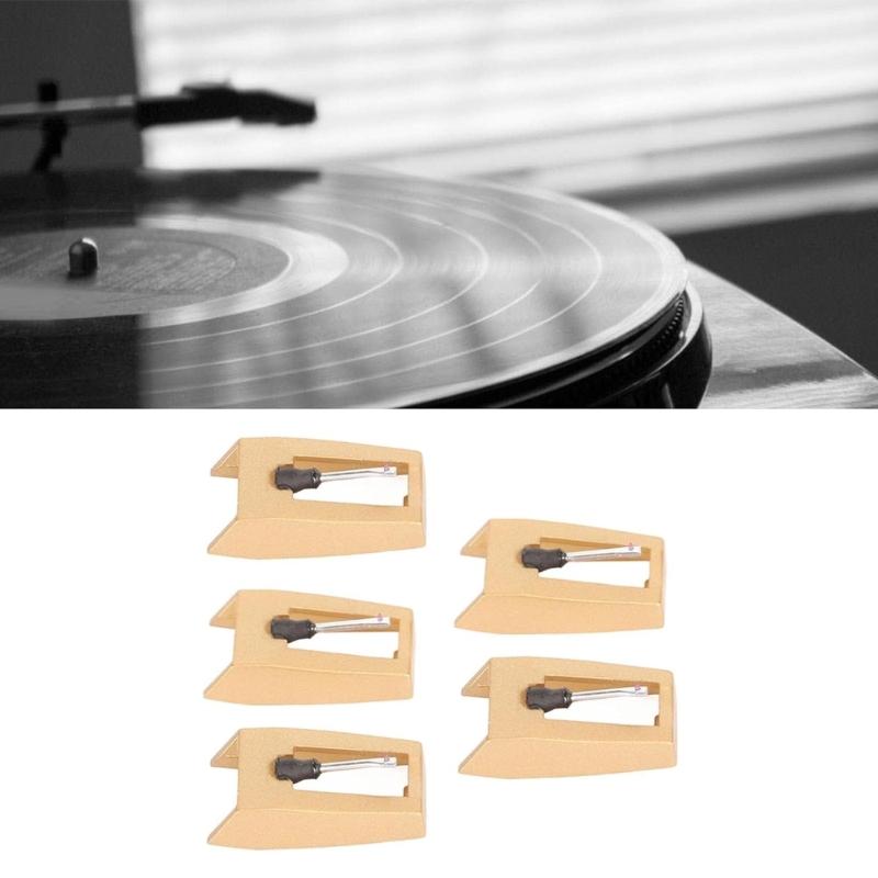 Diamond Tip Record Player Needle Cleaning Brush Phonograph Part Needle Replacement Plastic Texture for Record Players