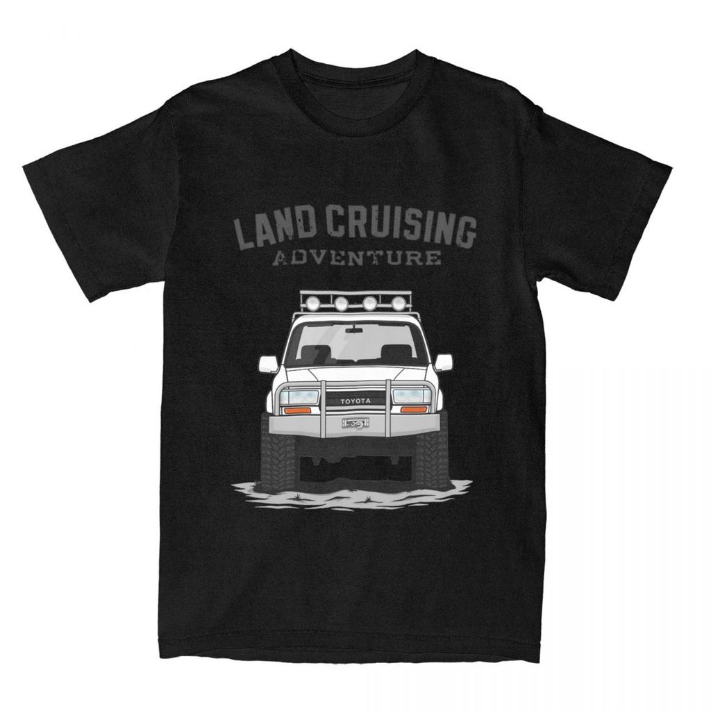 Land Cruiser FJ 80 Series T-Shirts Men Women 100% Cotton Off Road FJ80 Car Landcruising Adventure Tee Shirt Graphic Clothing
