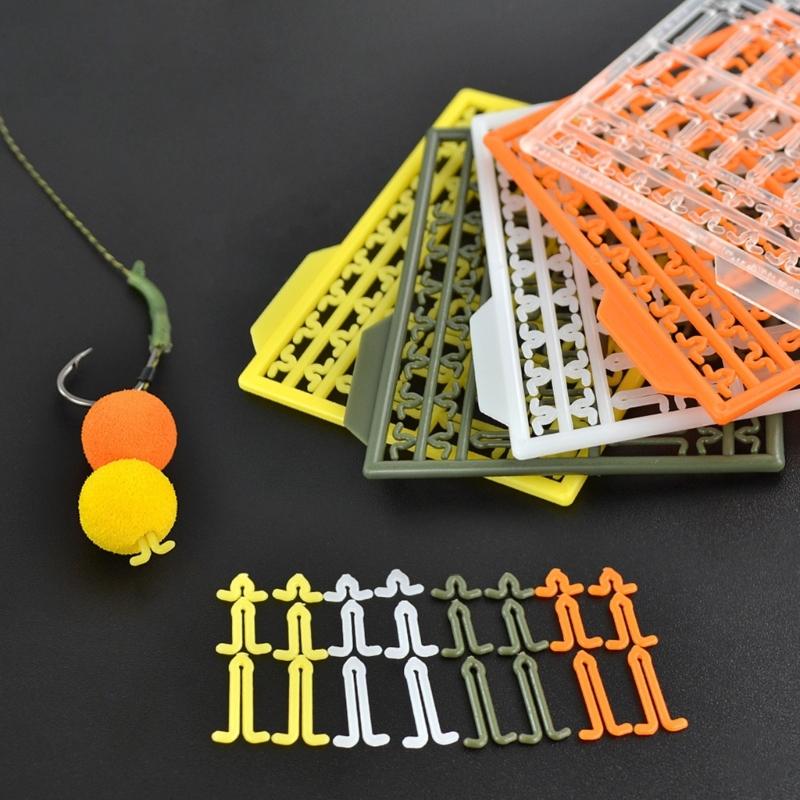 5pcs/Pack Hair Rig Extender Boilie Baits Stops Plastic Boilie Stops Fishing Tackle Accessories V Shape Baits Stopper