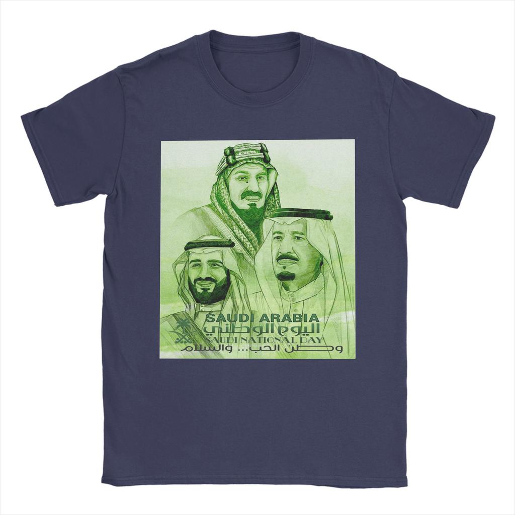 National Day of Saudi Arabia Pure Cotton T Shirt For Man Summer Streetwear T-Shirts O Neck Hippie Tee Shirt Logo Clothing