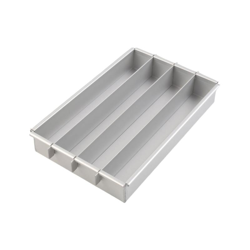 

Battenberg Cake Pan Even Heat Distribution Cake Baking Molds Detachable Nonstick Rectangular Easy Releases Tiramisu Tray