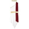 Greek Roman Role Play Outfit - Men's Color Block One Shoulder Dress Irregular Hem for Halloween Party