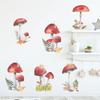 Cartoon Wall Stickers Fairy Forest Mushroom Plant Wall Sticker Decal Kids Room Nursery Art Mural For Home Bedroom Decoration