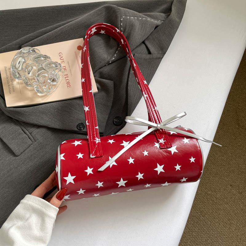 Bolso de Mano para el Trabajo, Bolso Almohada de Puntos, Bolso de Hombro con Correa