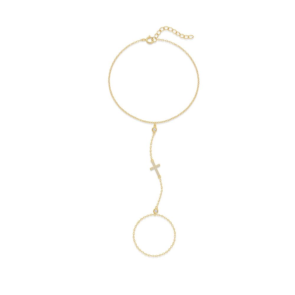 CANNER 925 Zilver Sprankelende Handketting Armbanden Voor Vrouwen INS Geometrische CZ Achtpuntige Ster Armbanden Fijne Sieraden