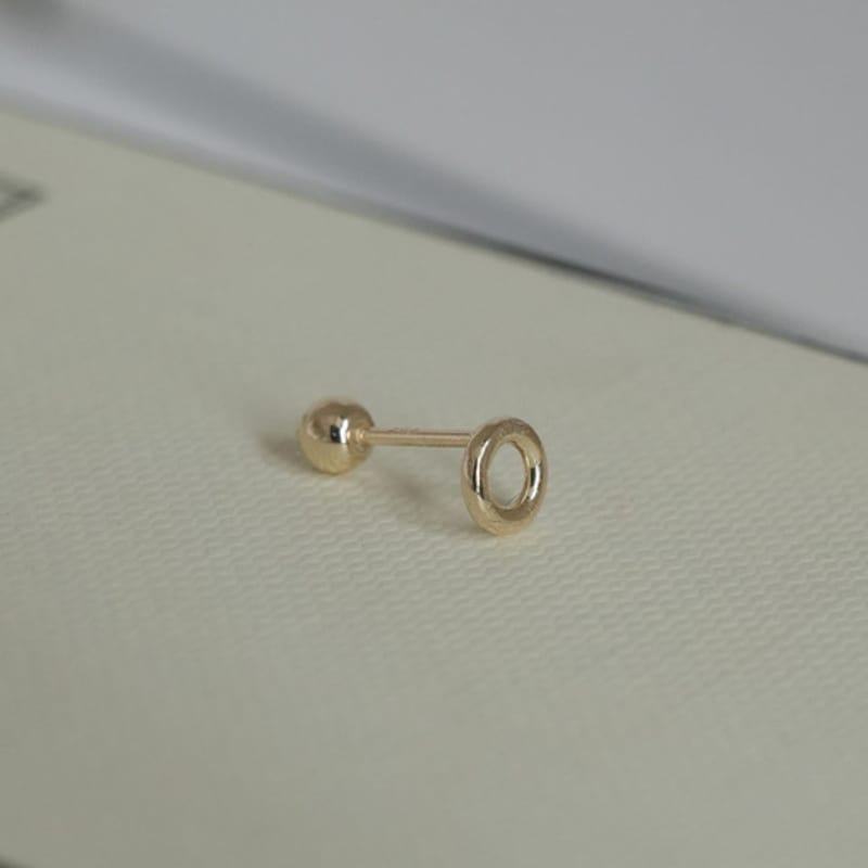 Youngglow 14k Circle Line Piercing
