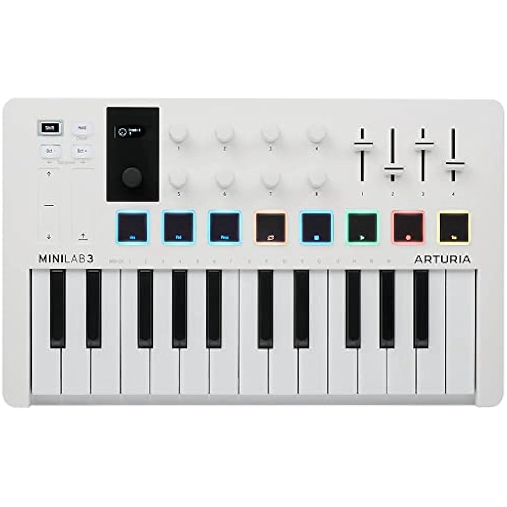 Arturia MIDI keyboard controller MiniLab 3 white