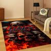 3D Slayer Heavy Metal Rcck Band Sign Carpet Rug for Bedroom Living Room Sofa Doormat Home Decor,Kid Game Area Rug Non-slip