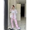 Women's Fashion Short Sleeve Shirt Striped Contrast Color Tops Butterfly Embroidery Detail Lady Lightweight Casual & Workwear Blous