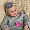 49cm Cloth Body Reborn Baby Toddler Doll Meadow Handmade 3D Painted Visible Veins Newborn Doll Already Finished Realistic Baby Doll Toys for Kids Gift