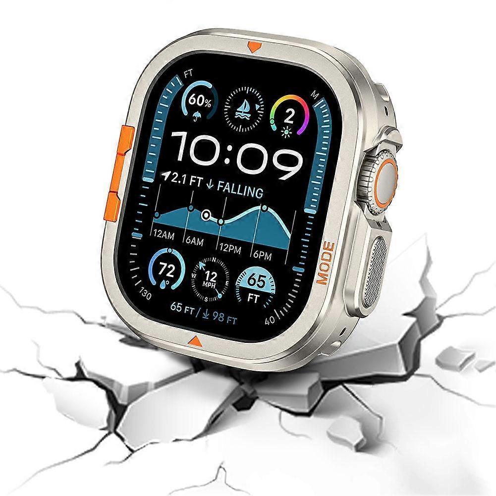 Applicable For Apple Watch Alpine Metal Case Apple Ultra 2nd Gen/1st Gen Half Wrap Hollow Apple Protective Case