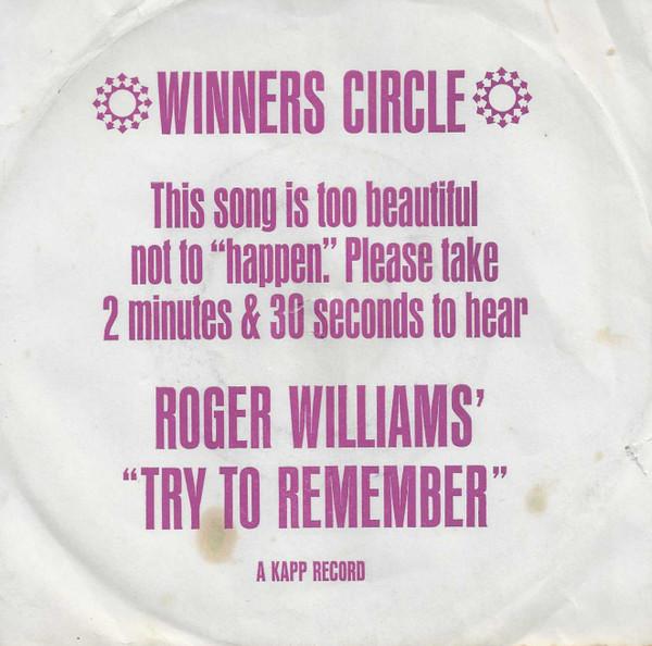 

7inch Record ROGER WILLIAMS Try To Remember Frenesi KJB48 Kapp Records 1965 US Pop Used