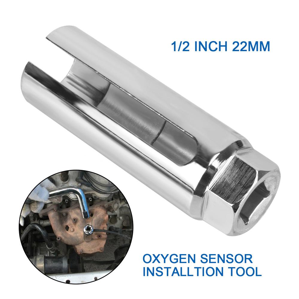 1/2" 22mm Drive Socket Car Wrench For Oxygen Sensor Install Removing Change Tool Auto Maintaining Truck Automotive Accessories