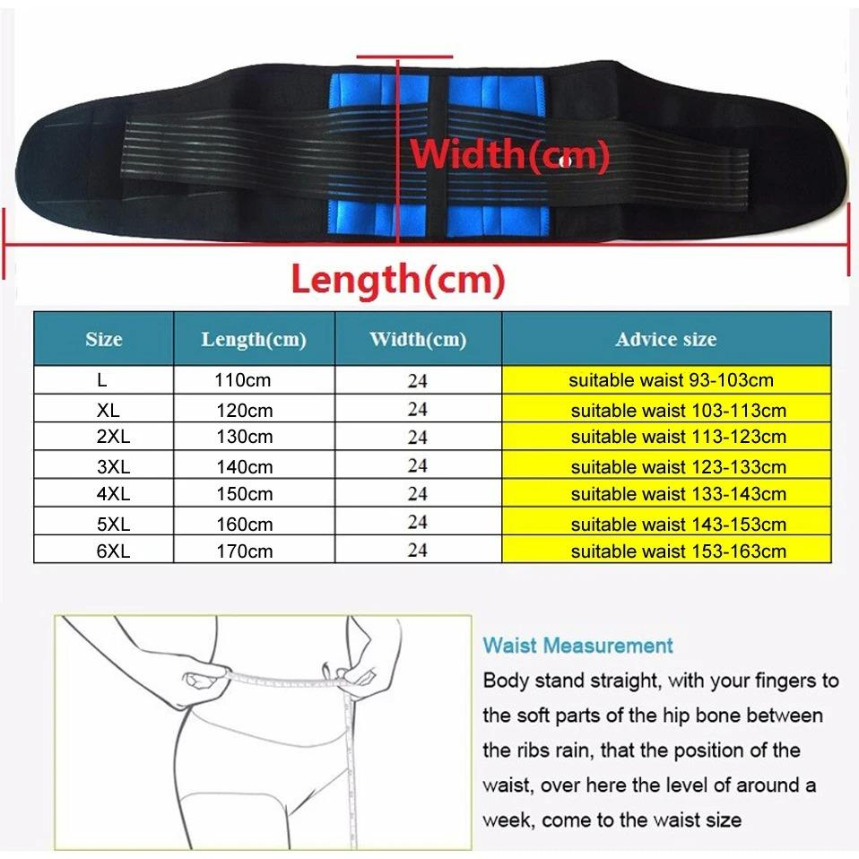 Adjustable Back Brace Support Belt For Back Pain Relief Neoprene Waist Belt Sciatica Lumbar Support