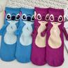 Anime Stitch Magnet Hand In Hand Socks Funny Soft Cotton Cartoon Creative Autumn And Winter Warm Mid-Calf Socks Christmas Gifts