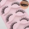 European and American Fox-Style Cat Eye Thick Synthetic False Eyelashes - 5 Pairs