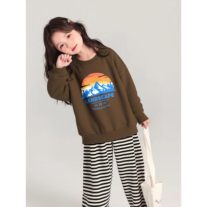 New Korean-Style Brand Export Children's Clothing for Middle and Older Children In Autumn and Winter, Fleece-Lined Warm Sweatshirt for Boys, Pullover