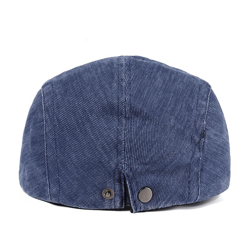 Autumn Winter Vintage Men Beret Newsboy Hats Classic Denim Caps Cotton Beret Hat Golf Driving Sun Flat Men Berets Cap