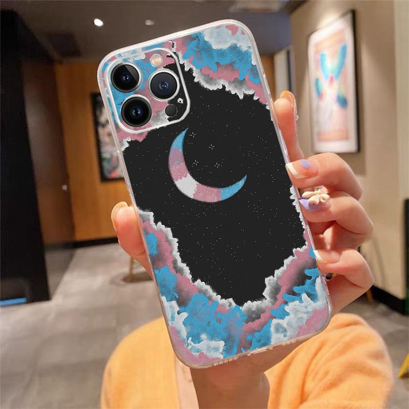 Phone Case For iphone 17 Air 17 16 Pro Max 15 14 13 Pro Max 15 16 Pro 15Plus Moon Art