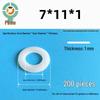 Thickened Nylon Plastic Flat Washer: Hard Plastic Gasket M2-M16