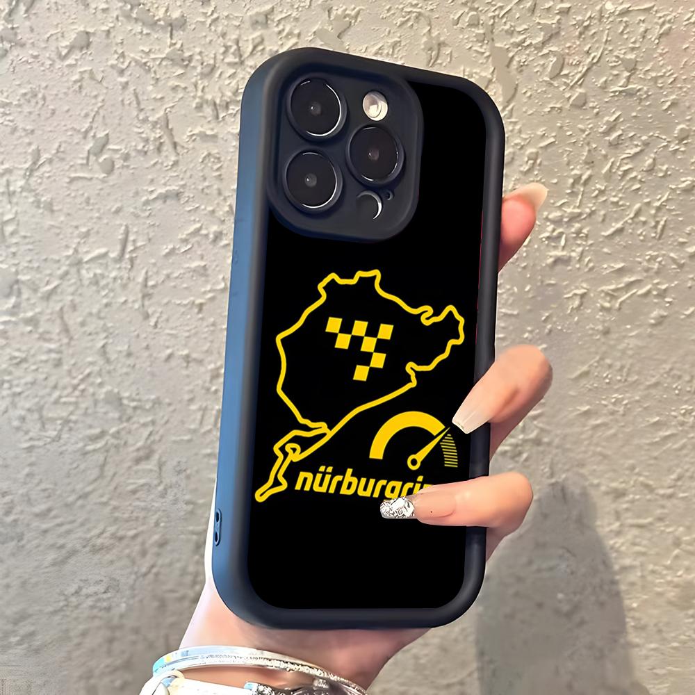 

N-Nurburgrings Runway Germany Phone Case For IPhone 17 Pro Max 16 15 14 Pro Max IPhone 13 Pro Max 11 Plus Silicone Cover iPhone 16 Pro Max
