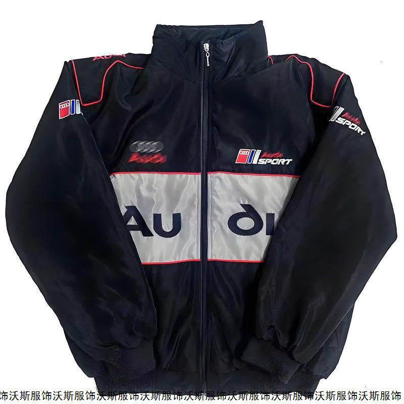 Men Women Motorcycle Riding Jacket Vintage Embroidered Biker Windbreaker Casual Outerwear
