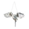 Outdoor Owl Deterrent Vivid Owl Patterns Reflective Owl Hanging Decorations for Balcony Garden Set of 2 Waterproof Acrylic Fake