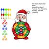 Weihnachtsmann Dartscheibe mit 12 Klettbällen und 12 Dartpfeilen Große Weihnachtsfeier Spiele für Familie Kinder Erwachsene Partyaktivitäten