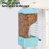 Bird Feeder For Cage Automatic Pet Parrot Feeder For Cage Transparent Birds Dining Food Container For Animals Zone Backyard