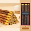 Elegant Unpainted Jade-Inspired Non-Slip Solid Wood Chopsticks Gift Set