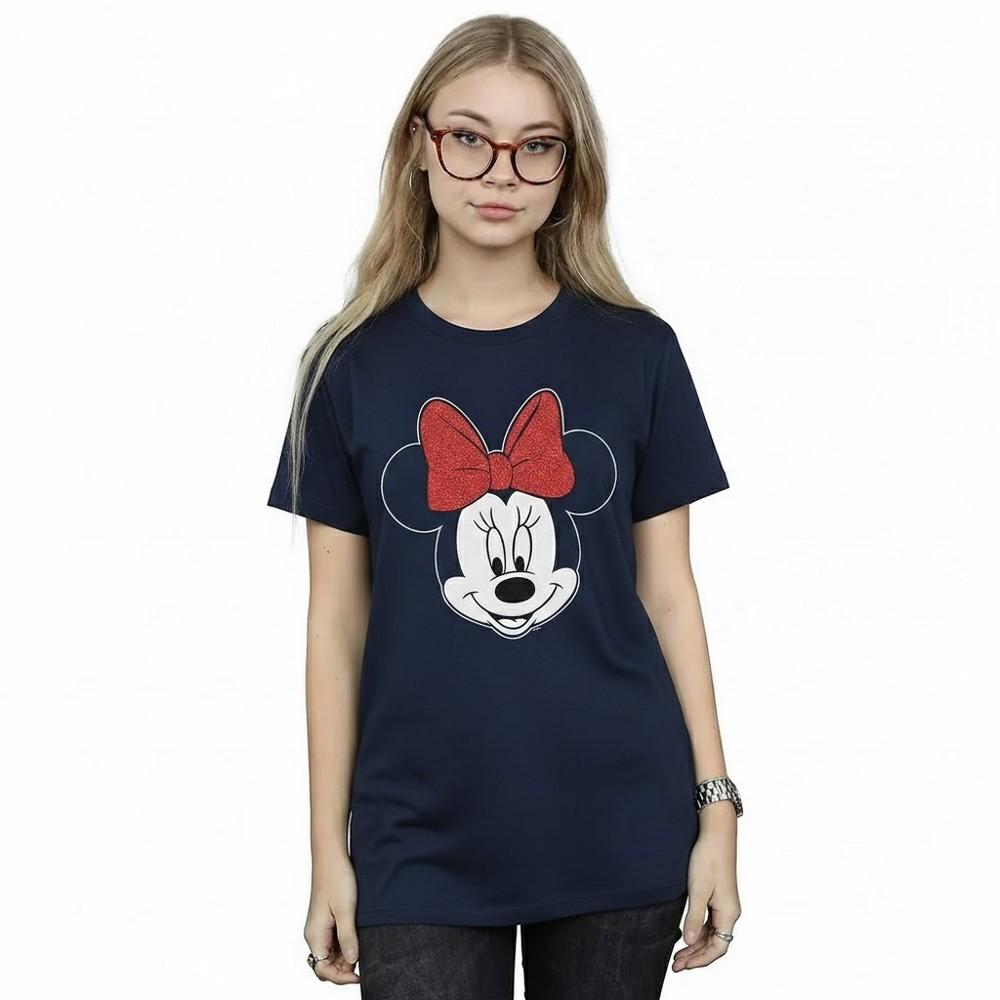 Disney Womens/Ladies Minnie Mouse Cotton Boyfriend T-Shirt