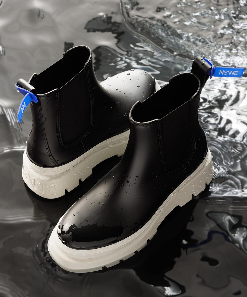 Nswe Vlocker Chelsea Rain Boots 7Cm (Sten Black) - Nsw102Sl