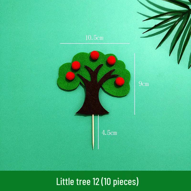 Decorazione per torta Albero della foresta: Set Decorazioni Cocco, Natale, Albero di Mele per Compleanni e Celebrazioni