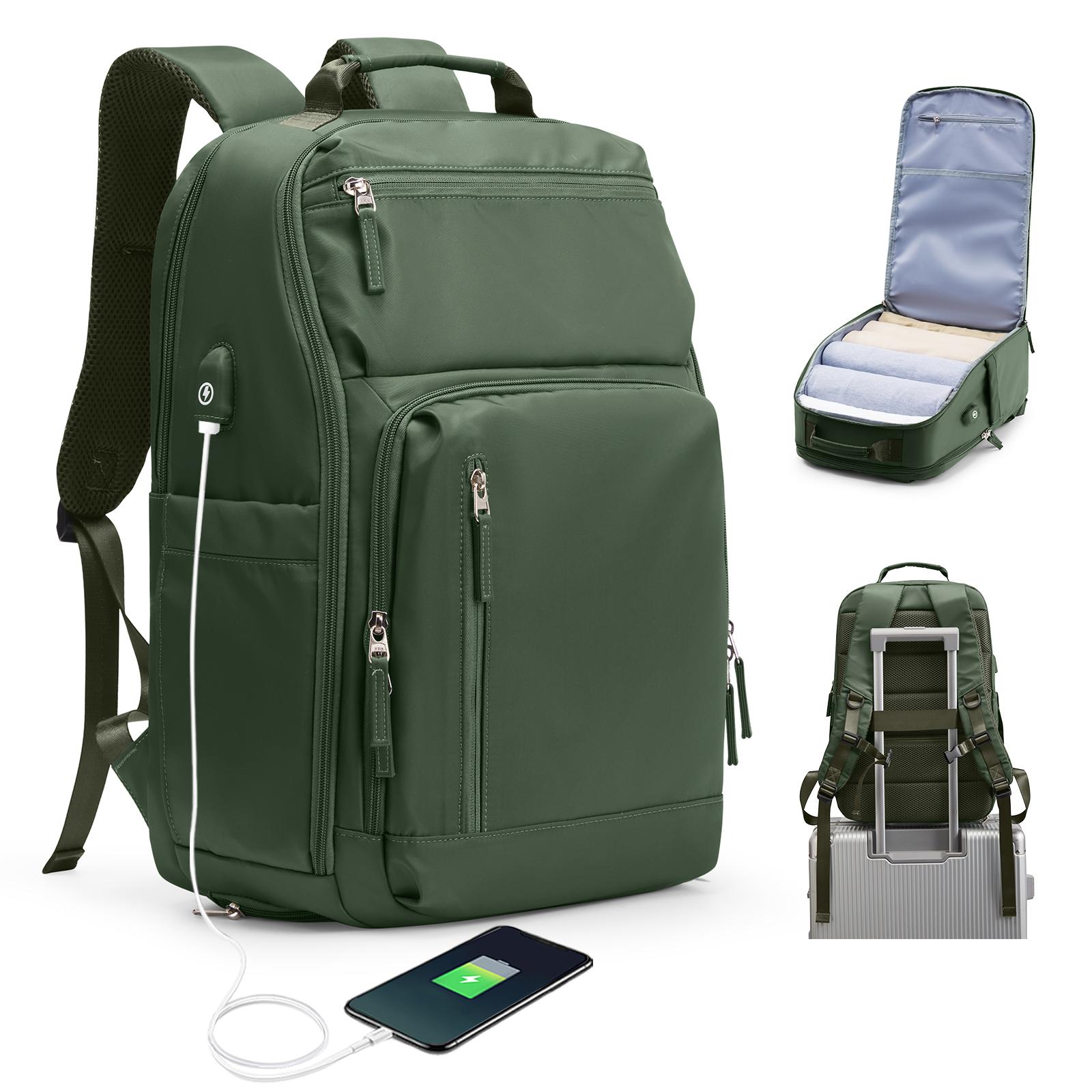 

Большой вместительный дорожный деловой рюкзак и рюкзак для ноутбука для мужчин и женщин, водонепроницаемый и подходит для 15,6-дюймовых ноутбуков, школьных ранцев