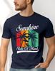 Sunshine State of Mind Unisex Tee, Palm Tree Vacation T-Shirt, Beachwear Gift for Friends, Casual Summer Wear, Tropical Vibes Shirt