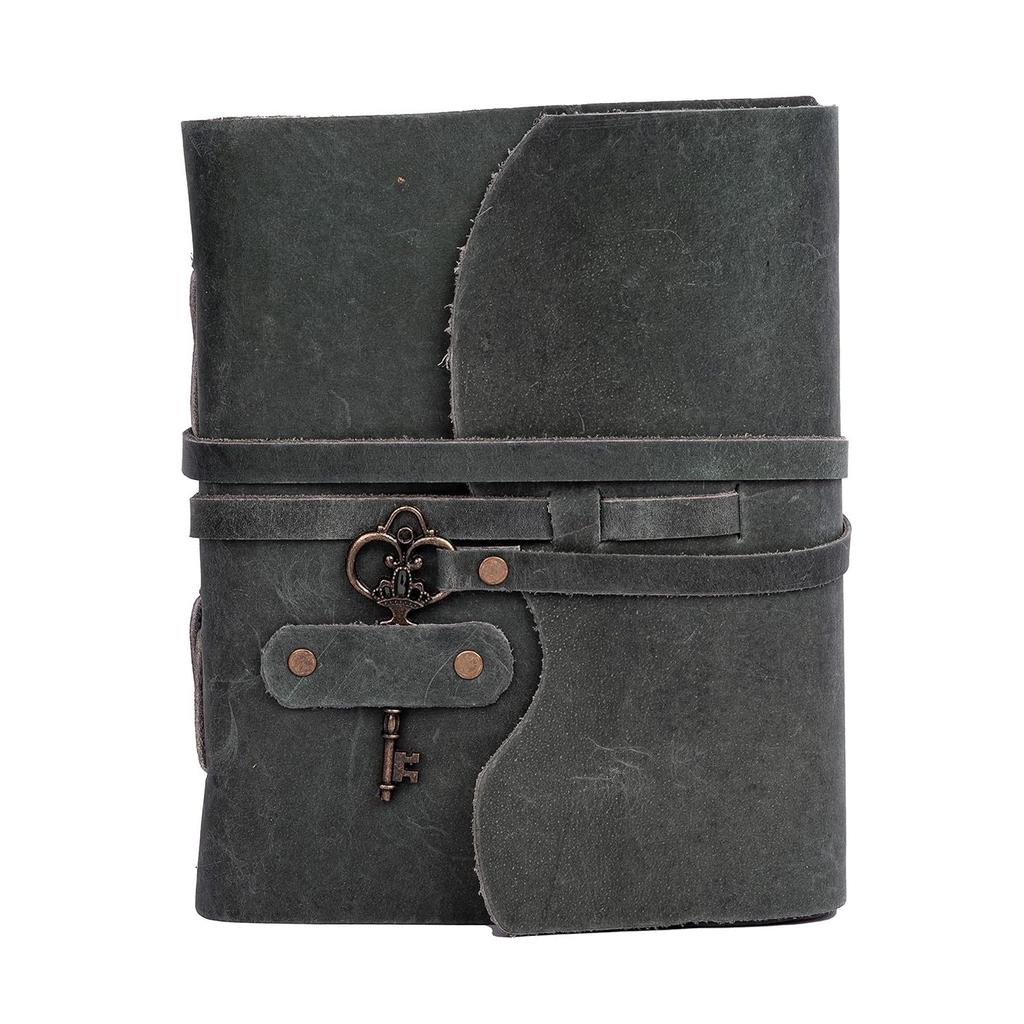 Genuine Leather Diary | Vintage Handmade Leather Journal | Premium Antique Key Closure |