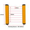 Safety Light Curtain Sensor 20mm 40mm Pitch Area Protection Device Industrial Infrared Grating Barrier NPN PNP Output 12-24V DC