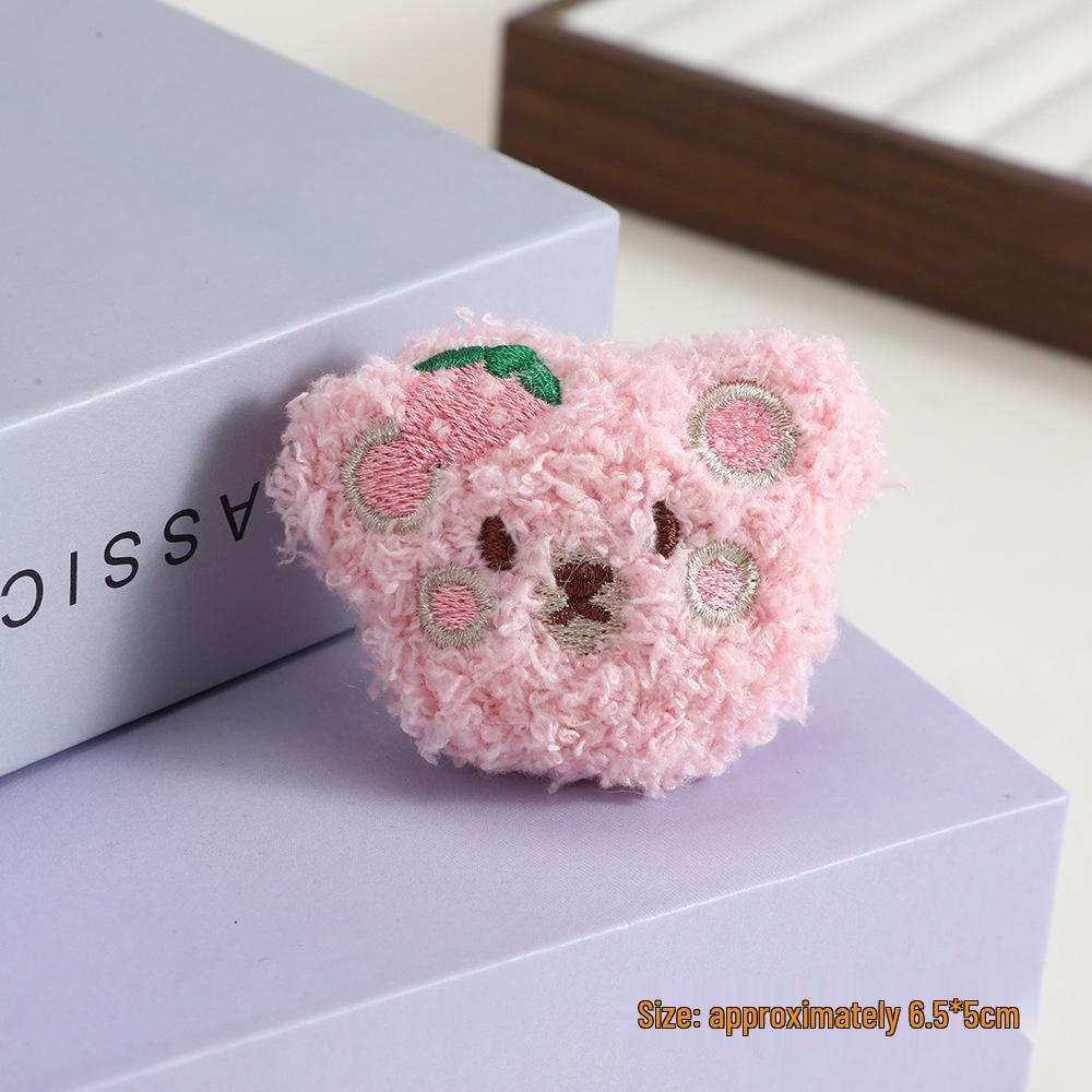 Χαριτωμένο Ιαπωνικό Βελούδινο Αρκουδάκι Καρφίτσα - Κινούμενο Σχέδιο για Τσάντες, Πουλόβερ και Κασκόλ