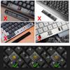 PBT Puddings Keycaps Set 122Keys 4-Side Color Light Diffusions And Heat Sublimated Printing For Mechanical Keyboards