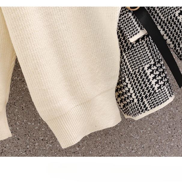 Autumn Winter New Women Fashion Casual Big Plus Size Vintage Loose Long Sleeve Knitted Sweater Top M-4XL