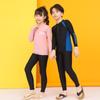 Kids' Long Sleeve Diving Swimsuit - Quick Dry, Sun Protection, Parent-Child Matching Beachwear for Boys & Girls