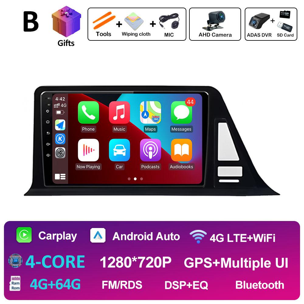 Intelligenrt System GPS Navigation For Toyota CHR C-HR 2016 2017 2018 2019 Android 14 DSP Stereo Autoradio Cooling Fan Head Unit