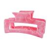 Women Hair Claw Hollow Geometric Rectangle Colorful Cloud Pattern Hair Clip Strong Grip Back Head Shark Clip