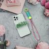 1Pc Color Combination Knot Mobile Lanyard Creative Short Braided Lanyard Mobile Phone Case Key Ring Can Be Detachable Anti-Loss