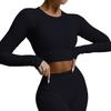 One-Piece Shark Knitting Seamless Fashion Long Sleeve Yoga Wear