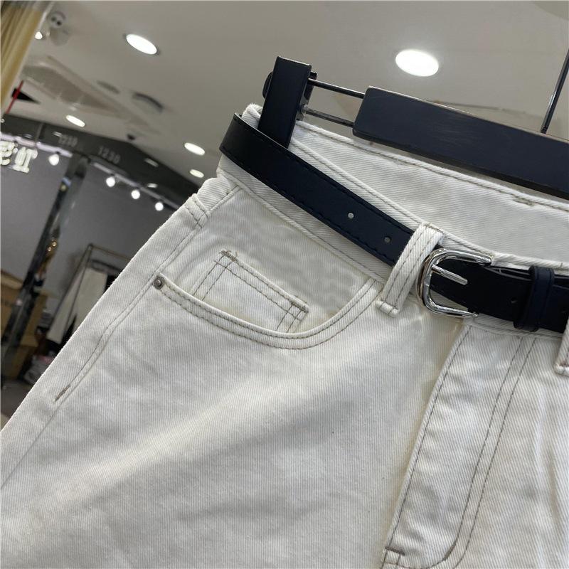 Chice Damen Koreanische High-Waist Lockere Jeans-Shorts - Lässiger Weiter Bein Sommer Stil