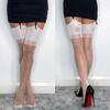 8D Cuban Heel Stockings Women New Summer Sexy Ultra Thin Thigh High Stockings Backseam Sheer Stockings With Reinforced Toes