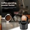 Kaffeepulverbox Schwarzer Kaffeesatz-Eimer mit tiefem Behälter Abfallbehälter Abnehmbare Klopfstange Kaffeemaschine Mahlabfallbehälter